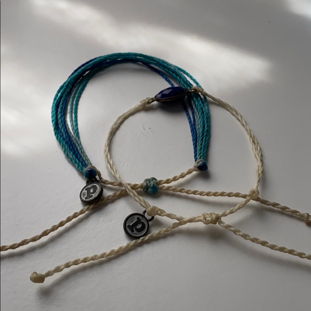 Two Blue Pura Vida Bracelets